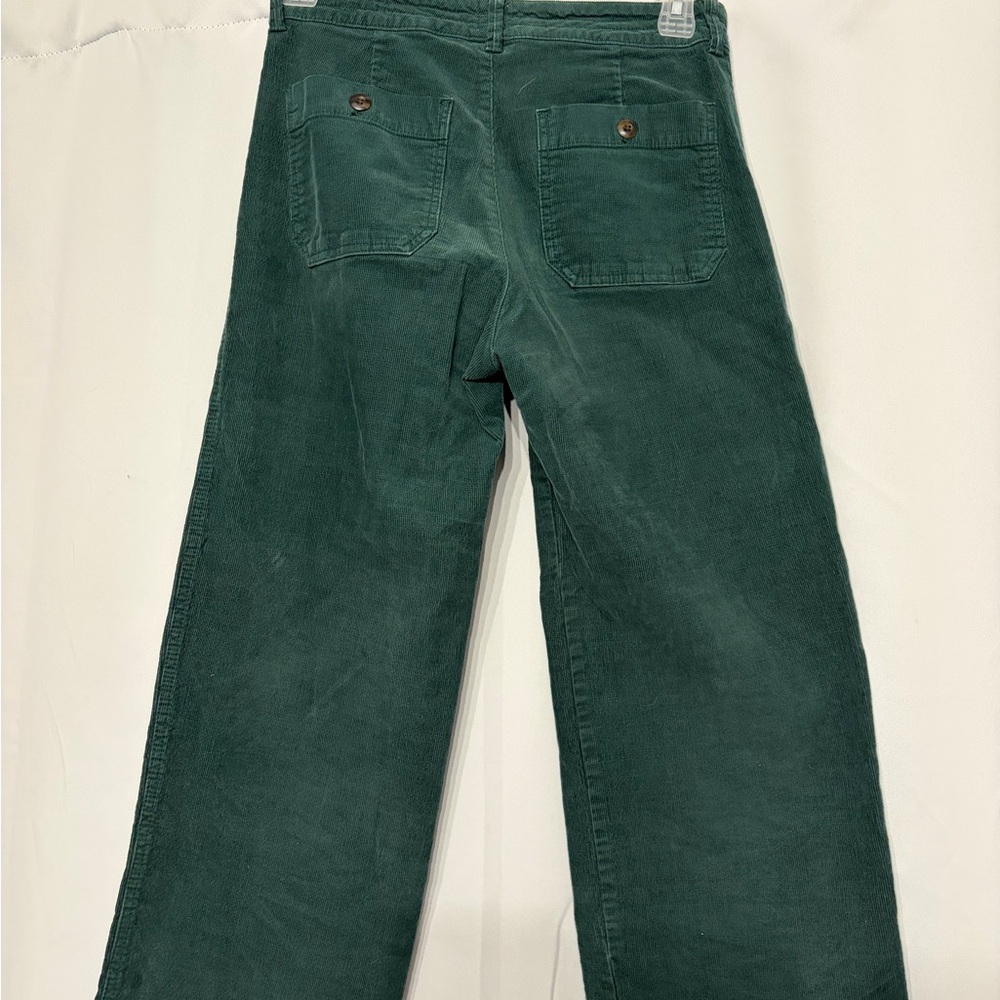 Gap Size 4 Wide Leg Green Corduroy Pants - Picture 5 of 6